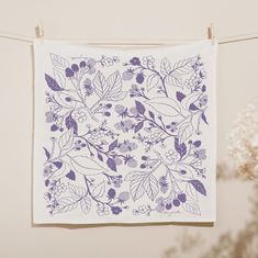 Elana Gabrielle Berries Cotton Tea Towel Tea Towels Elana Gabrielle Cooking Companions, Berry Tea, Handwritten Gifts, Wall Decor Storage, Printed Tea Towel, Print Greeting Cards, Elements Of Nature, Area Rug Runners, Sustainable Gifts