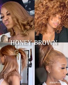 Honey Brown Hair Dye, Adore Hair Dye, Honey Brown Hair Color, Different Hair Styles, Dyed Curly Hair, Honey Brown Hair, Brown Hair Dye, Dyed Hair Inspiration