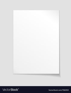 an empty white paper sheet on a gray background