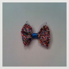 Candy Sprinkle Filled Hair Bow by WeeCrafties on Etsy, $5.00 Candy Sprinkles, Sprinkles, Hair Bows, Candy, Trending Outfits, Unique Jewelry, Handmade Gifts