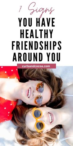 These 7 signs of a healthy friendship just can't be ignored. Learning how to nurture your relationships in the best possible way is really important. #selfcare #personaldevelopment #personalgrowth Find Happiness In Yourself, Successful People Habits, Healthy Friendships