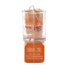 Fam Over Friends Game Set - ShopSpoiled Friends Together, Friends Drinks, Wooden Dice, Drinking Game, Fun Party Games, Old Fashioned Glass, Drinking Games, Gifts Sign, The Fam