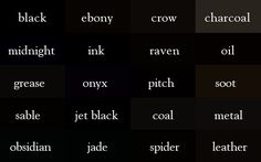 an image of the words in different languages on a computer screen, including black and white