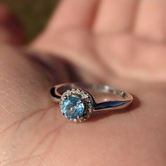 14k Gold Blue Topaz And Diamond Ring. Stamped 14k. Size 7 White Gold. Excellent Condition. Like New. Questions Very Welcome Blue Topaz Ring In 14k White Gold For Anniversary, Topaz Birthstone Ring With Brilliant Cut For Gift, White Gold Birthstone Ring With Blue Topaz, Sapphire Topaz Ring With Brilliant Cut, Formal Diamond Topaz Ring With Birthstone, Sapphire Blue Topaz Ring With Round Cut, Sapphire Color Blue Topaz Ring With Round Cut, Brilliant Cut Topaz Ring, Fine Jewelry Birthstone Ring In Brilliant Cut Blue Topaz