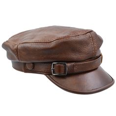 PRICES MAY VARY. 100% Genuine Premium Cowhide Leather. Genuine leather ; Cotton sweatband ; Belt and buckle on crown Fashion Design,durable,easy to clean,Cotton blended lined. To measure your head size get a soft tape measure. Measure around your head above your ears and eyebrows where your hat would normally sit. If your head size falls between two sizes, we recommend that you choose the larger size of the two. If you like loose fit, then please adjust the soft measuring tape in a loose Two col Messenger Hat, Fiddler Hat, Crown Fashion, Driving Cap, Funky Hats, Berets Cap, Large Hats, Clean Cotton, Leather Hats