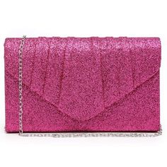 Material:Made of pleated soft velvet fabric  Design:Magnetic snap closure. Detachable silver chain strap.  Pockets: One inner slip pocket  Size:Approx. Size: 8.65"W x 5.3"H x 2"D Color: Red.  Gender: female.  Age Group: adult. Camel Clutch, Wedding Parties Colors, Bridal Purse, Wedding Purse, Evening Handbag, Envelope Clutch, Soft Velvet, Clutch Handbag, Velvet Fabric