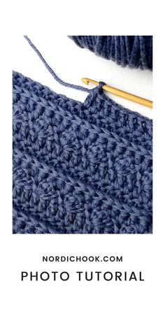 the crochet stitch is being used to make a photo frame for an image