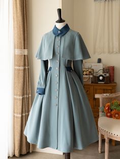 This price includes an OP and a detachable cape only, others are not included. Harry Potter Beauxbatons Uniform Inspired One Piece Fleur Delacour Costume Dress / Top Details:Front Button Placket / Lace-up DetailSkirt Length:Tea Length Size S M L XL 2XL Shoulders 38 39.5 41 42.5 44 Bust 86 92 98 104 110 Waist 68 74 80 86 92 Full Length 112 114 116 118 120 Sleeve Len... Fleur Delacour Costume, Dress Coat, Vestidos Vintage, Dyed Dress, Vintage Elegant, Classic Dress, Lolita Dress, Mode Vintage, Mode Inspiration