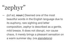 the words zephry are written in different languages