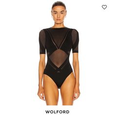 Never Worn Wolford Bodysuit, Purple Bodysuit, Collar Bodysuit, Leather Bodysuit, Green Bodysuit, Scoop Neck Bodysuit, Turtleneck Bodysuit, Pink Bodysuit, Grey Turtleneck