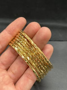 Set de bracelets traditionnels semainiers (7 pièces) | Bracelet en or femme, Bijoux marocains, Bijoux en or indien