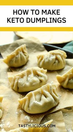 how to make keto dumplings with text overlay