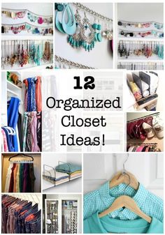 organized closet ideas with lots of different items