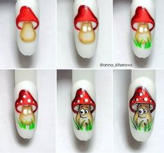 Cartoon Nail Designs, Mickey Nails, Nail Design Video, Nail Techniques, Lace Nails, Minimal Nails, Super Nails