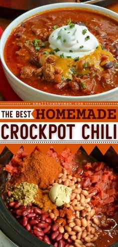 CROCK POT CHILI, slow cooker recipes, crocktober fest Homemade Crockpot Chili, Homemade Chili Crockpot, Beef Crock Pot, Crock Pot Chili, Homemade Chili Recipe, With Cornbread, Best Chili Recipe, Crockpot Chili, Chilli Recipes