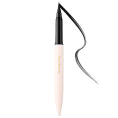 What it is: A longwearing, waterproof, matte liquid eyeliner formulated with ultra-black pigments for dramatic definition every time.Ingredient Callouts: Free of sulfates SLS and SLES, parabens, formaldehydes, formaldehyde-releasing agents, phthalates, mineral oil, retinyl palmitate, oxybenzone, coal tar, hydroquinone, triclosan, and triclocarban, and contains less than one percent of synthetic fragrances. This product is also vegan and cruelty-free.What Else You Need to Know: This liners flexib Rare Beauty Liquid Eyeliner, Rare Beauty Liner, Rare Beauty Eyeliner, Mexico Makeup, Skincare 2023, Best Waterproof Eyeliner, Eye Products, Rare Beauty By Selena Gomez, Dead Makeup