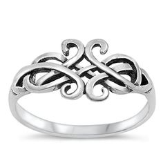 Oxidized Celtic Knot Criss Cross Knot Ring .925 Sterling Silver Band Jewelry Female Male Size 5 All our silver jewelry is crafted from .925 silver also commonly referred to as sterling silver. Sterling silver is the standard for beautiful high-quality silver jewelry and can not be replicated by lower priced silver plated jewelry. It is 92.5% pure silver, mixed with alloys to add strength and durability to stand the test of time. We promise superior service which includes fast shipping, great communication, and Walmart's refund policy. Keep your fine jewelry shiny and elegant by storing it properly. Jewelry needs to be stored in a dry area, preferably away from air in a jewelry box or plastic bag. Avoid exposure to harsh chemicals. Use a polishing cloth to remove tarnish build-up over time. Cross Knot, Female Male, Knot Ring, Band Jewelry, Silver Plated Jewelry, Sterling Silver Bands, Celtic Knot, Wire Wrap, Pure Silver