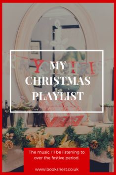 a christmas playlist with the words'my christmas playlist'in front of it