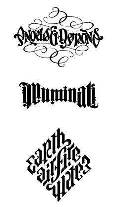 some type of font that is black and white