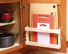 three pictures showing kitchen utensils in the drawer