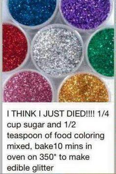 a facebook post with glitter on it and the caption that reads, i think i just