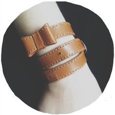 Leather Bow Bracelet An Article, Life Is Beautiful