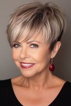 55 Chic Short Haircuts For Older Women: Stylish, Easy &Amp; Age-Defying 25 Hairstyles For A Short Neck, Pixie Cuts For Women Over 50, Undercut Pixie Haircut For Older Women, 60 Year Old Hairstyles Short, Long Pixie Cut With Bangs, Short Sides Long Top