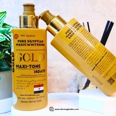 Pure Egyptian Whitening Magic Gold Maxitone, 300Ml 🔸 Extra complexion unifier and firming solution that targets pimples, stretch marks, wrinkles, sunburn, marks, age spots, and other skin conditions. 🔸Maxitone functions as a gentle daily body lotion, promoting fairness and enriched with 2% Alpha Arbutin oil. Note: This lotion does not whiten and is suitable for all skin types. ORDER: ☎️ +254 799 446 919 🌐 www.dermaglowke.com [Link to Bio] #pureegyptiankenya #purecegyptiankenya #pureegy... Skin Care Basics, Beauty Supply Store, Alpha Arbutin, Age Spots, Skin Conditions, Beauty Supply, All Skin Types, Skin Types