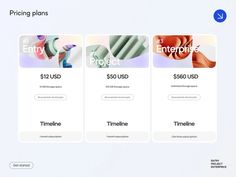 the pricing page is displayed for each item