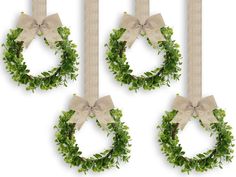 PRICES MAY VARY. What you will receive: the package contains 4 pieces of faux kitchen cabinet wreaths, the quantity is sufficient to fully satisfy your various decoration needs, and allows you to share with others Quality material: the artificial boxwood wreath is mainly made of plastic, rattan and fabric, not easy to fade and no maintenance required, hard to be deformed, reliable and sturdy to support a long time of application Size information: the diameter of the boxwood wreath is about 25 cm Boxwood Wreath With Ribbon, Wreaths With Ribbon, Kitchen Cabinet Wreaths, Small Boxwood Wreath, Cabinet Wreaths, Window Front Door, Christmas Holiday Traditions, Wreath With Ribbon, Hanging Wreaths