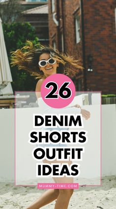 Discover how to style denim shorts with our outfit ideas! 🌿👖 From casual chic to evening elegance, these looks will elevate your style. Our denim shorts outfit ideas are perfect for any occasion. Check them out now! 🌸 #FashionInspo #OutfitIdeas #DenimStyle How To Style Bermuda Shorts Summer, How To Dress Up Shorts, Fall Shorts Outfits Women, Denim Shorts And Sneakers Outfit, Jean Shorts And Boots Outfit, How To Style Denim Shorts, Casual Night Out Outfit Summer, Cute Shorts Outfits