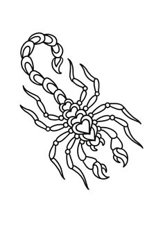 a black and white drawing of a crab