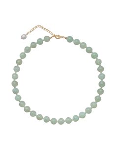 From Newport, Rhode Island, designer Kerry McGauley uses her experience in the fashion industry and inspiration from the town’s picturesque shoreline to craft singular yet timeless pieces—shining at the most memorable events and through your everyday. Adorned with moonstone and freshwater pearls, the Rita Necklace in Light Green is classically sweet declaration of style, and elegant as can be. Product Details Green jade and faceted moonstone, freshwater pearl charm. Gold-filled lobster clasp clo Light Green Necklace, Silhouette Earring, Pinterest Challenge, Newport Rhode Island, Sunglass Chain, Newport Ri, Unique Nature, Pearl Gemstone, Pearl Charms