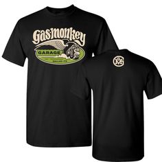 Gas Monkey Garage T-shirt: Unisex Smokin Monkey Tee | Gas Monkey Garage $24.95 #gasmonkeygarage #gasmonkey #richardrawlings #aaronkaufman #fastnloud Retro Logos, Tshirt Ideas, Great T Shirts, Cool Tees, Hot Rod