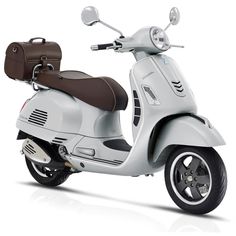 a white scooter is shown on a white background