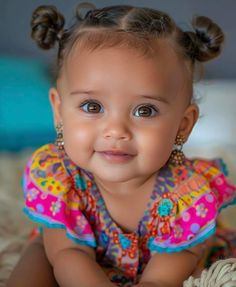 Mixed Kids, Bed, Hair