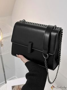 BirdinBag - Compact Square Chain Flap Bag Product Description Color Black Details Chain Type Square Bag Bag Size Mini Strap Type Chain Style Elegant Pattern Type Plain Closure Type Flap Composition 100% Polyurethane Material PU Leather Size Chart INCH CM Strap Length Bag Length Bag Width Bag Height 45.3 inch 7.9 inch 3.1 inch 5.9 inch Strap Length Bag Length Bag Width Bag Height 115 cm 20 cm 8 cm 15 cm Details Pictures Similar Products h2 { text-align: center; } /* 换行 */ li{ white-space: normal; Diy Knitting Loom, Small Black Purse, Classy Glasses, Kawaii Bags, My Style Bags, Knitting Loom, Girly Bags, Girls Handbags, Elegant Pattern