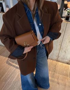 Outfit Chic, Brown Outfit, Outfit Trends, Outfit Look, Mode Inspo, Blazer Outfits, 가을 패션, Autumn Outfit