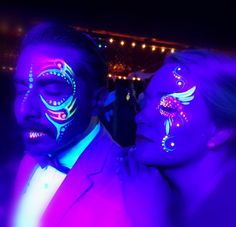 Neon Party Makeup Ideas, Glow In Dark Party