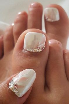 Best Toe Nail Color, Cute Toe Nails, Pedicure Designs, Designs Nail, New Nail Art, Trendy Nail Design, Toe Nail Designs