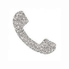 an image of a phone made up of many small diamonds on it's side