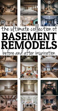 the ultimate collection of basement remodels before and after installation