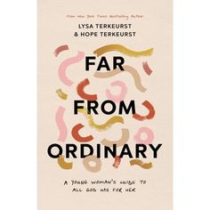 the book cover for far from ordinary