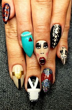 The Shining Nail Art, Rocky Horror Nails Art, The Shining Nails, Rock Nails