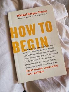 a book on how to begin sitting on a bed