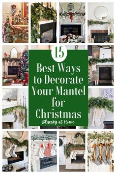 the top ten best ways to decorate your mantel for christmas holidays at home cover