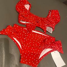 New With Tags. I Have Two Of These. Cute Red Summer Swimwear, Cute Red Swimwear For The Beach, Cute Red Swimwear For Poolside, Red Polka Dot, Kids Swimming, Jessica Simpson, Kids Shop, Polka Dot, Polka Dots