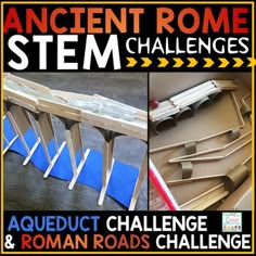 Ancient Rome STEM & STEAM ChallengesCross-curricular challenges for students who are studying Ancient Civilizations and Ancient Rome! This resource has science, technology, engineering, and measurement activities to do with your upper elementary kids that will really enhance their learning! Ther... Ancient Rome Activity, Ancient Rome Projects, Rome Activities, Steam Challenges, 6th Grade Social Studies, Measurement Activities, Challenges Activities