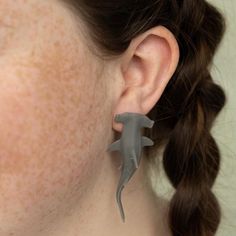 Shark Earings, Shark Items, Shark Clothes, Shark Jewelry, Shark Earrings, Workout Stuff, 3d Printed Jewelry, Hammerhead Shark, Jewelry Board