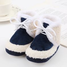 Includes: 1 Pair of Boots Material: Coral Fleece Gender: Girls & Boys Pattern: SolidSummary: Baby Toddler Cute Fleece Soft Sole Laces Boots Slippers Shoes Size Chart: Size Insole Length 0-6 Mo 4.13" 7-12 Mo 4.53" 13-18 Mo 4.92" Indoor Walking, Fleece Boots, Boots Slippers, Boys Pattern, Mommy And Me Dresses, Newborn Boy Clothes, Slippers Shoes, Shoes On Sale, Baby Diaper Bags